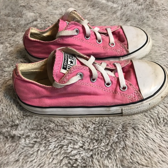 Converse ⚜️ Girls Light Pink One Star Low Top Tennis Shoes - Picture 1 of 10